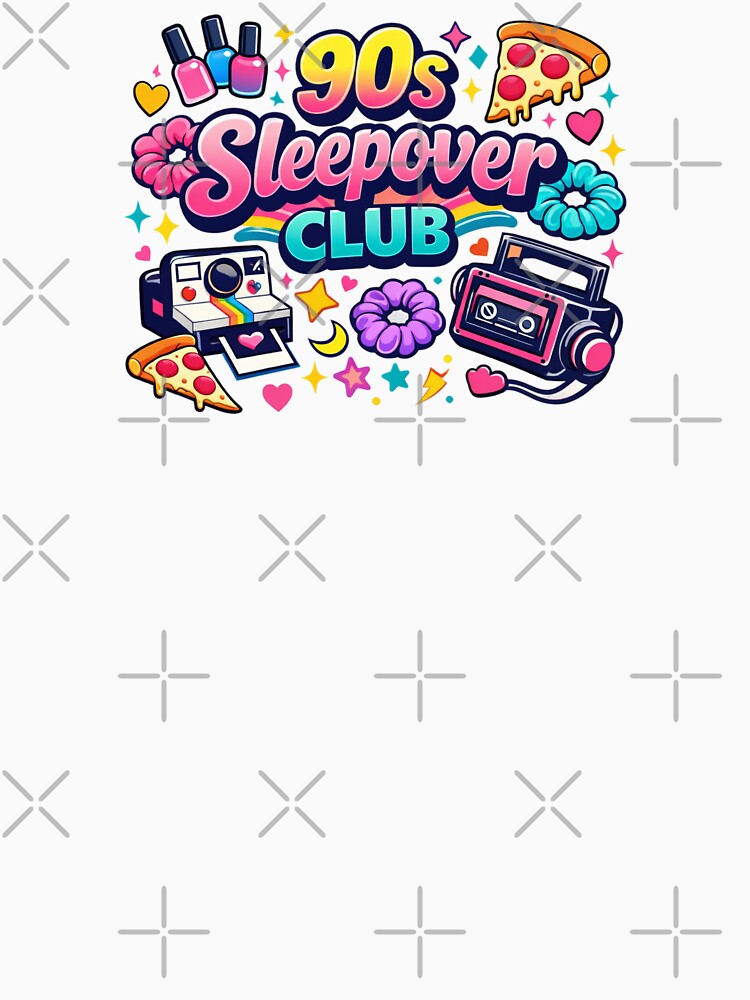 90s Sleepover Club Shirt – Lip Gloss, Scrunchies & Mall Girl Energy | Cute Retro 1990s Girl Nostalgia Tee by MEMORY-LN-Tees