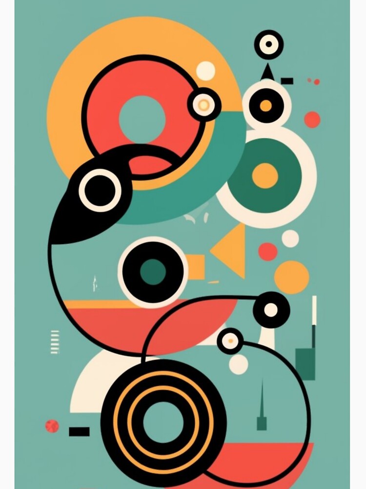 Abstract Digital illustration Overlapping Circles Art by FashionIam