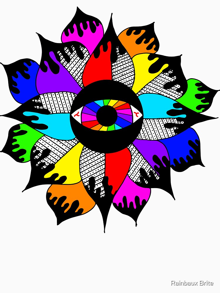 Rainbow Eye Flower by Rainbaux Brite