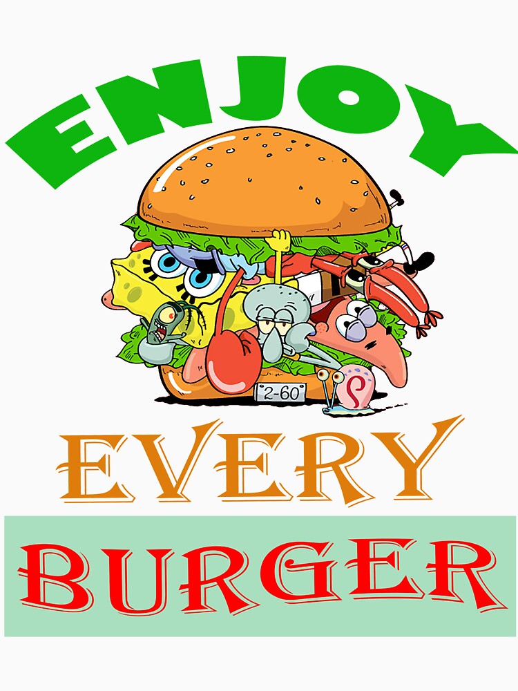 Enjoy Every Burger by TobyLozandro Unisex , , , Long Sleeve Tee
