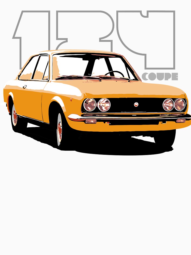 Classic 124 Coupe – Vintage Italian Sports Car by tupaffi Unisex , , , Long Sleeve Tee