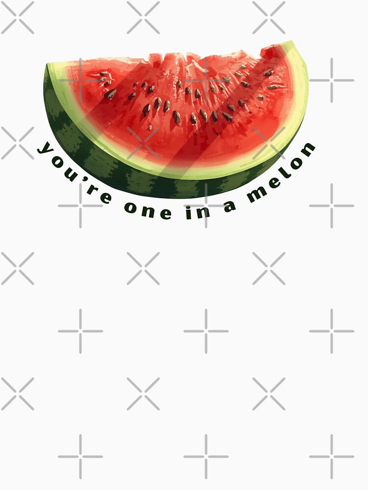You’re One On a Melon - Cute Pun | TeeHee Puns Funny Design by TeeHee Puns Unisex , , , Long Sleeve Tee