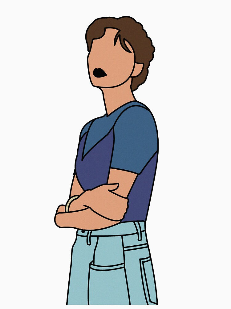 Minimalist Feminine Portrait - Denim & Navy by newera-lineart