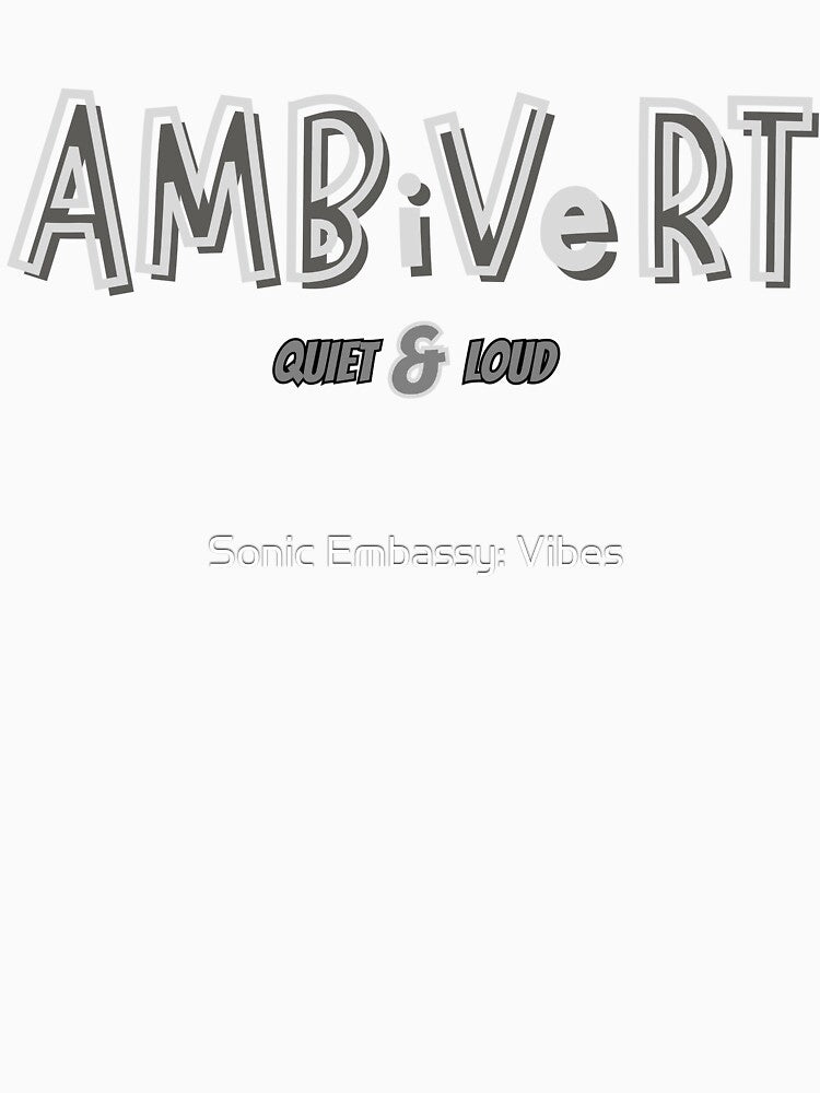 Ambivert the introvert and extrovert hero (for dark colors) by Sonic Embassy: Vibes Unisex , , , Long Sleeve Tee