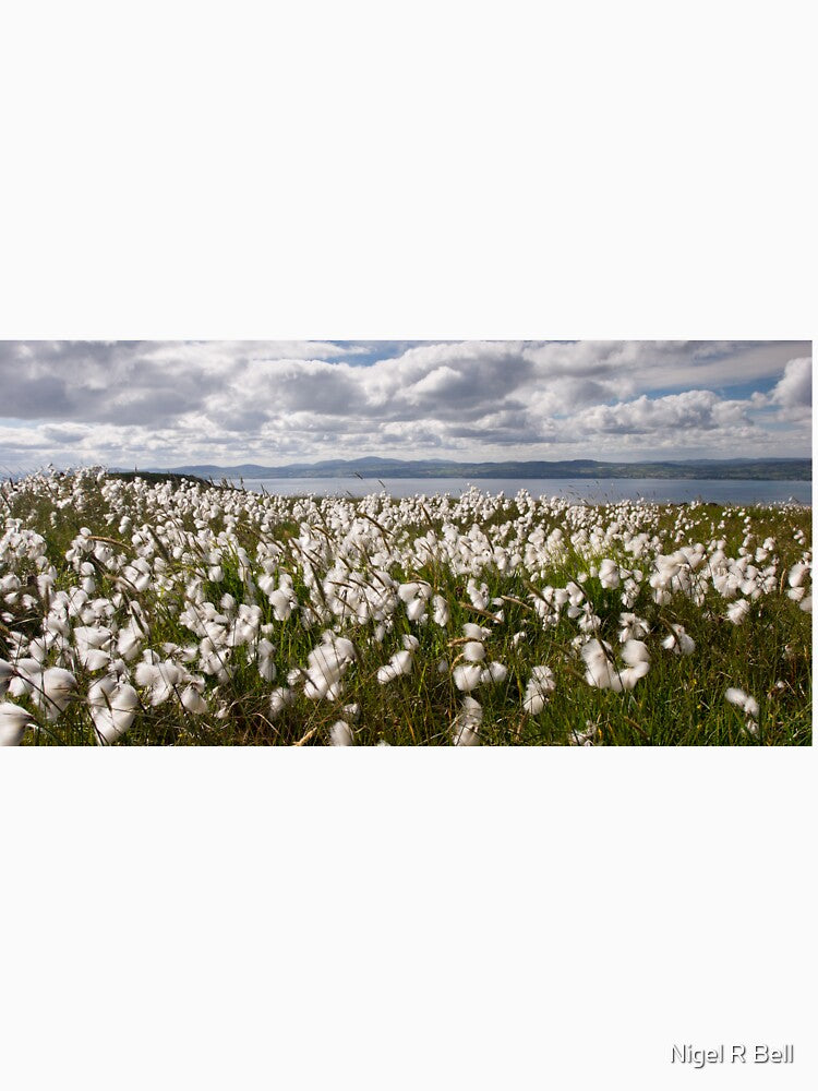 Bog Cotton on Binevenagh by Nigel R Bell Photography Unisex , , , Long Sleeve Tee