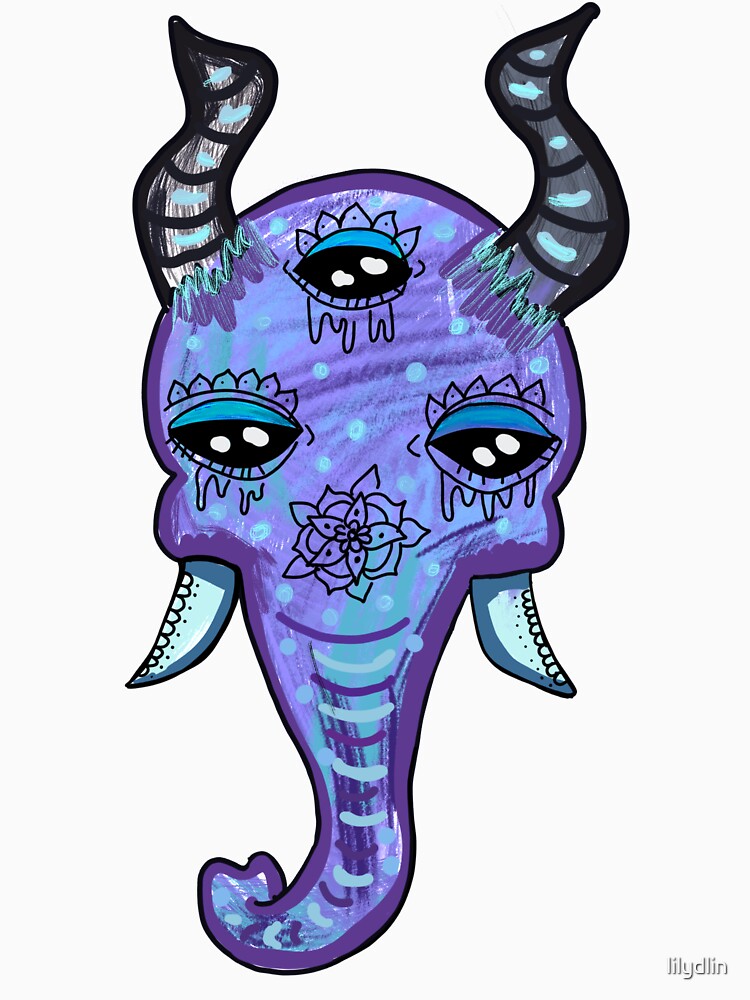 Horned Elephant by lilydlin