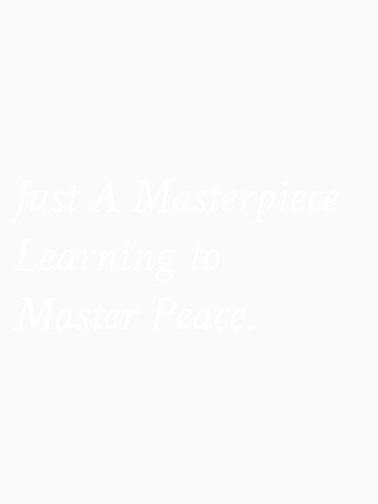 Sarcastic Masterpiece Quote – Dark Aesthetic Typography tee by EasyPrint25 Unisex , , , Long Sleeve Tee