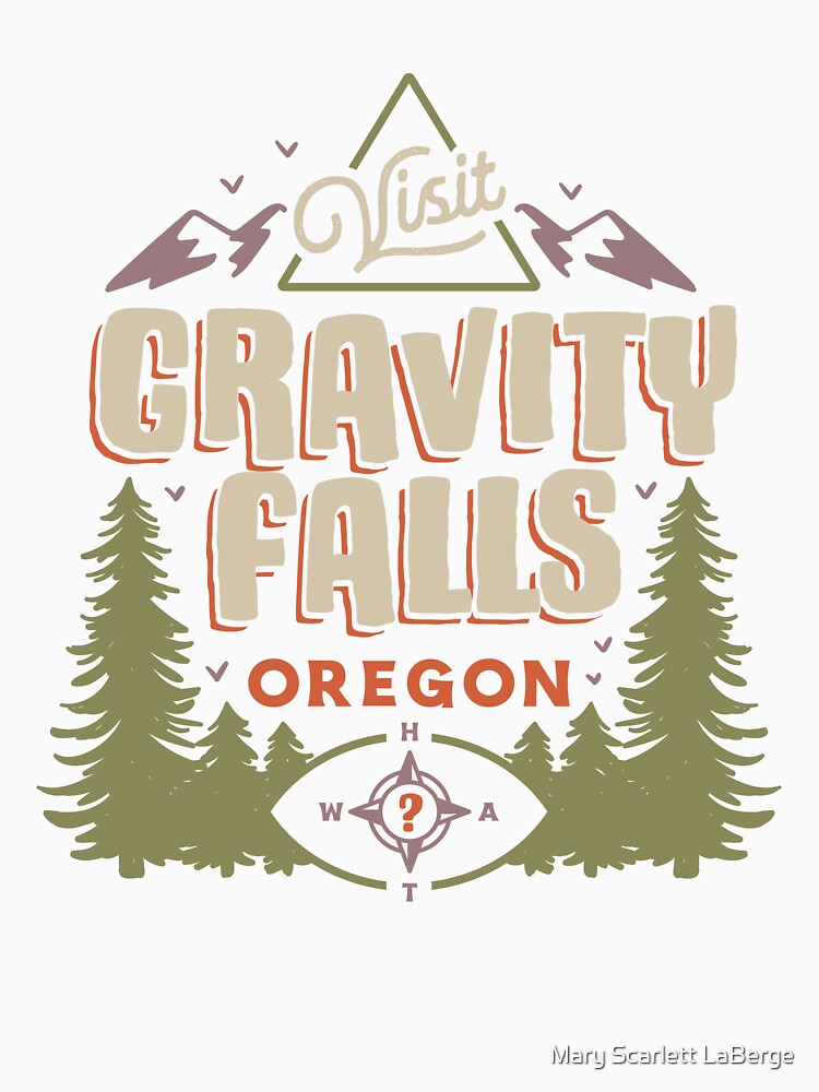 Gravity Falls by Mary Scarlett LaBerge Unisex , , , Long Sleeve Tee
