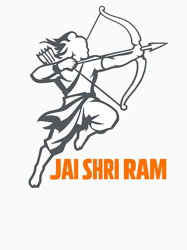 Jai Shri Ram Minimalist Design by PixieArtStudio Unisex , , , Long Sleeve Tee