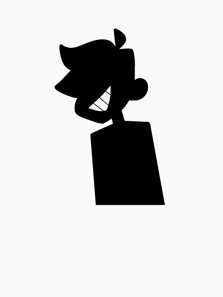 Smiling cartoon boy silhouette by rydoesart Unisex , , , Long Sleeve Tee