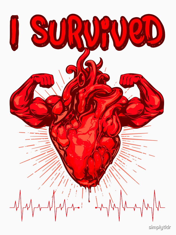 Heart Attack Shirt Funny Heart Attack Survivor Novelty Gift by simplytldr Unisex , , , Long Sleeve Tee