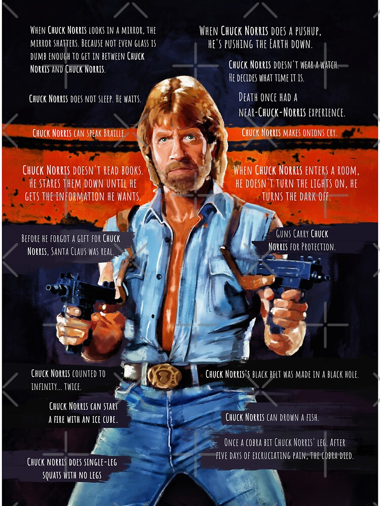 Chuck Norris - Meme by Mashz Unisex , , , Long Sleeve Tee