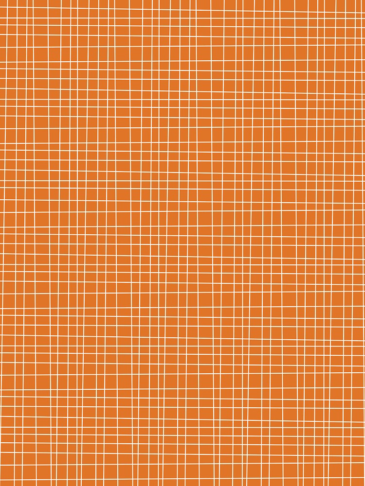 Simple Retro Modern Irregular Woven Pattern Butterscotch and White by kierkegaard