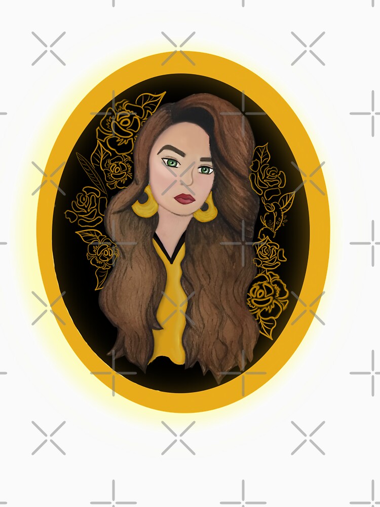 Golden woman by Artsbymeli Unisex , , , Long Sleeve Tee