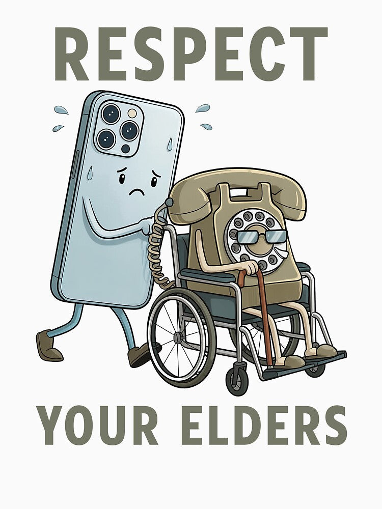 Respect Your Elders Retro by charoen-design Unisex , , , Long Sleeve Tee