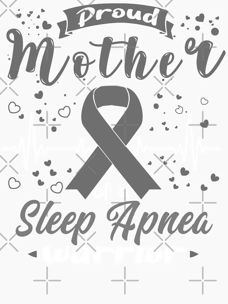 Proud Mother Of A SLEEP APNEA Warrior by Grooffos Unisex , , , Long Sleeve Tee