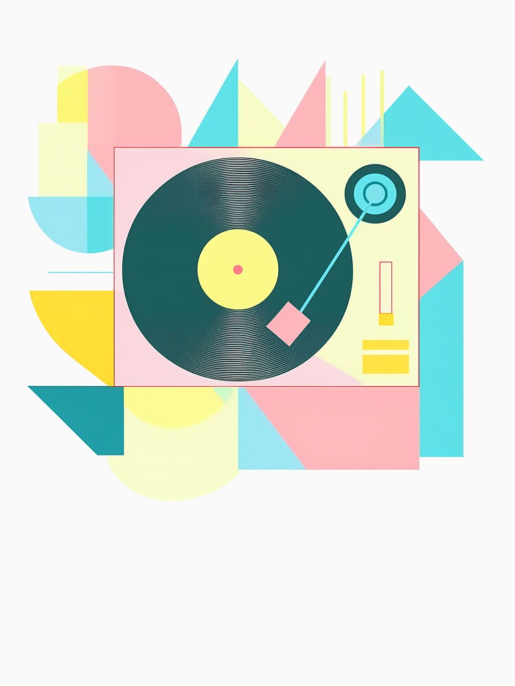 Dj Turntable As Bauhaus Style Art by OzzFrequency
