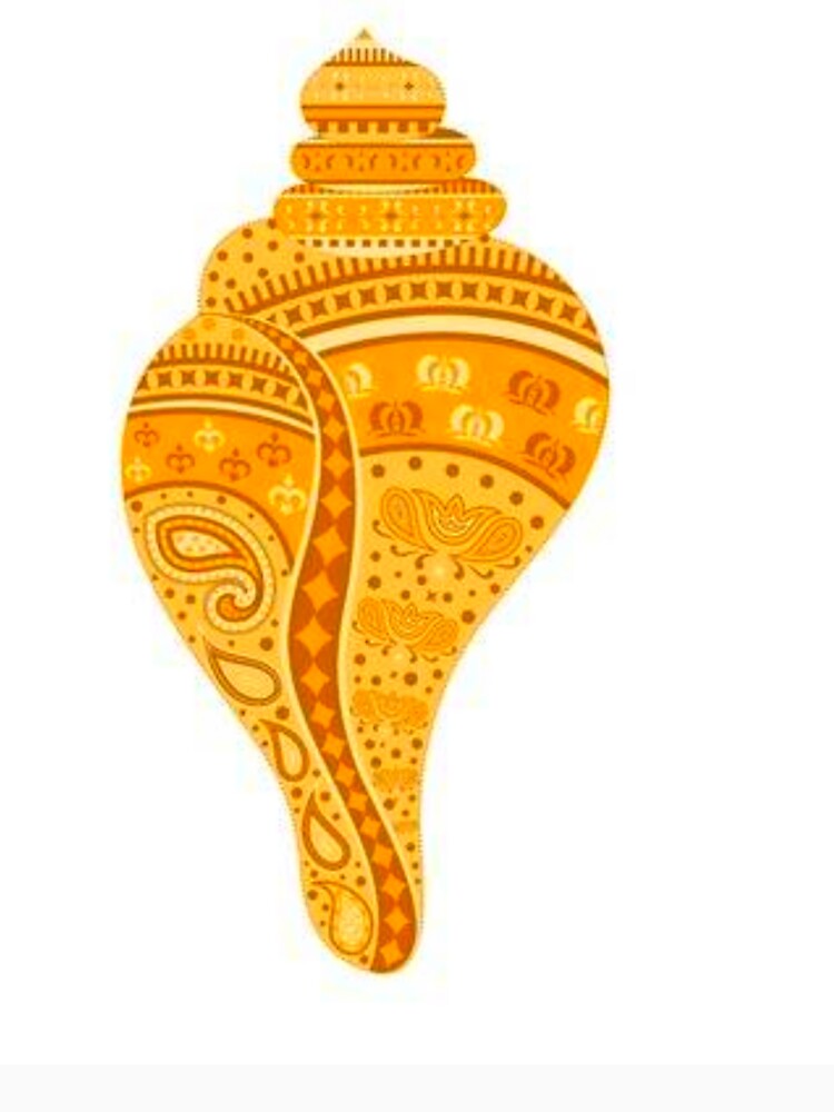 Golden Shankha by anurags Unisex , , , Long Sleeve Tee