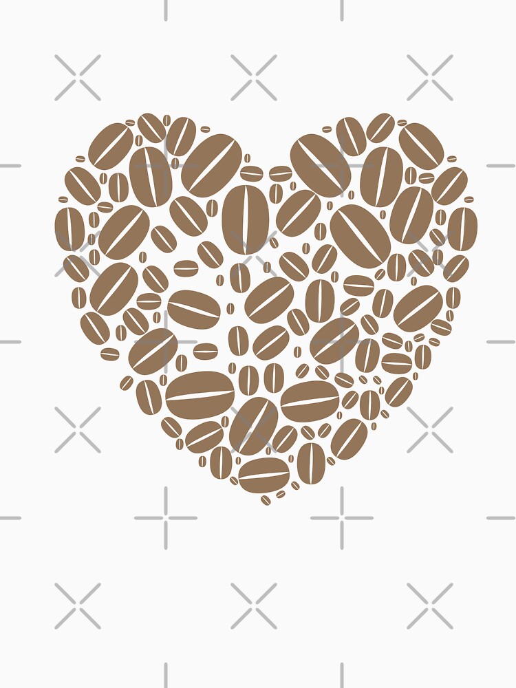 Coffee Heart by trendingatees Unisex , , , Long Sleeve Tee