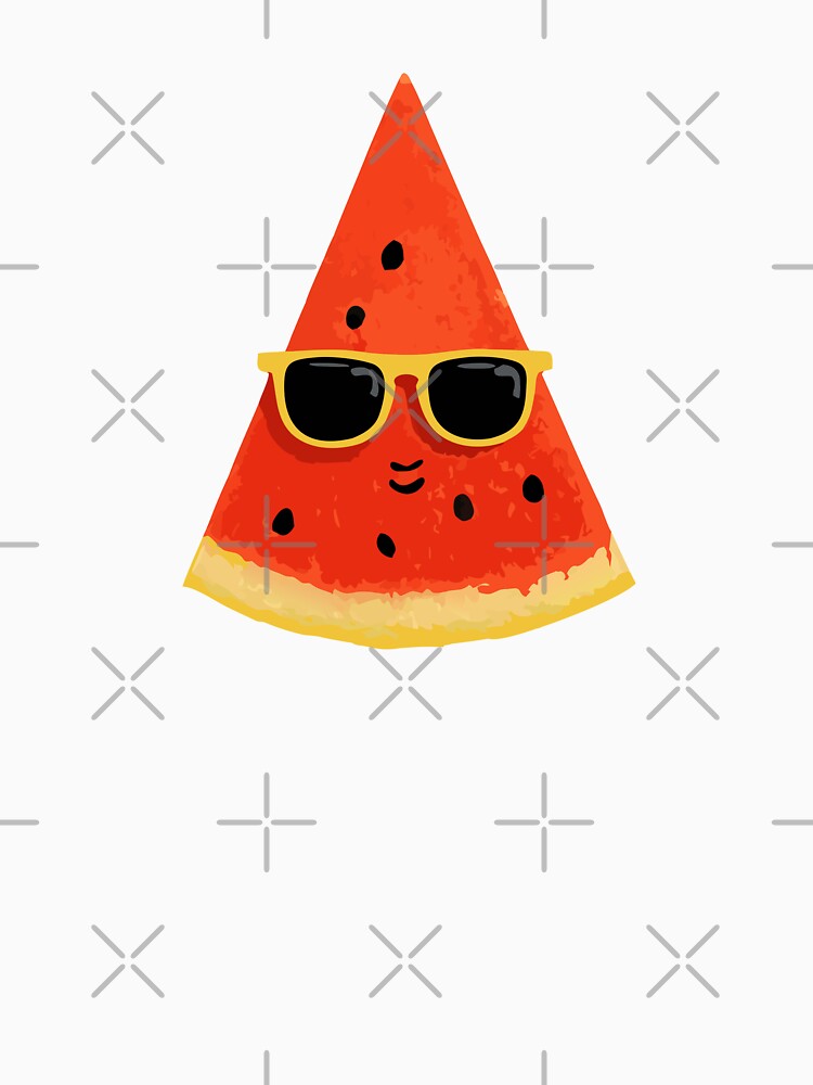 Watermelon Wearing Sunglasses by VelvetRoom Unisex , , , Long Sleeve Tee