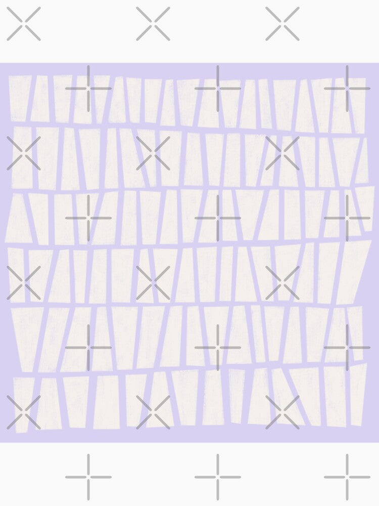 Abstract cell geometric pattern (beige-purple) by Aimio