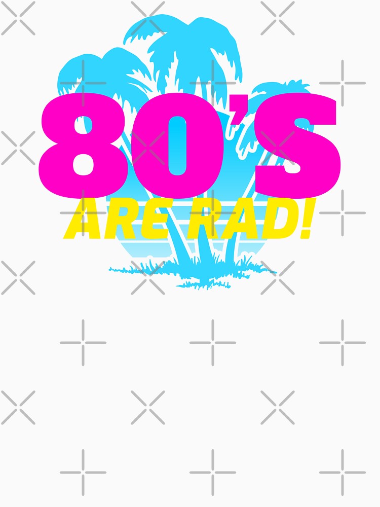 80s are rad by expressiveprint Unisex , , , Long Sleeve Tee