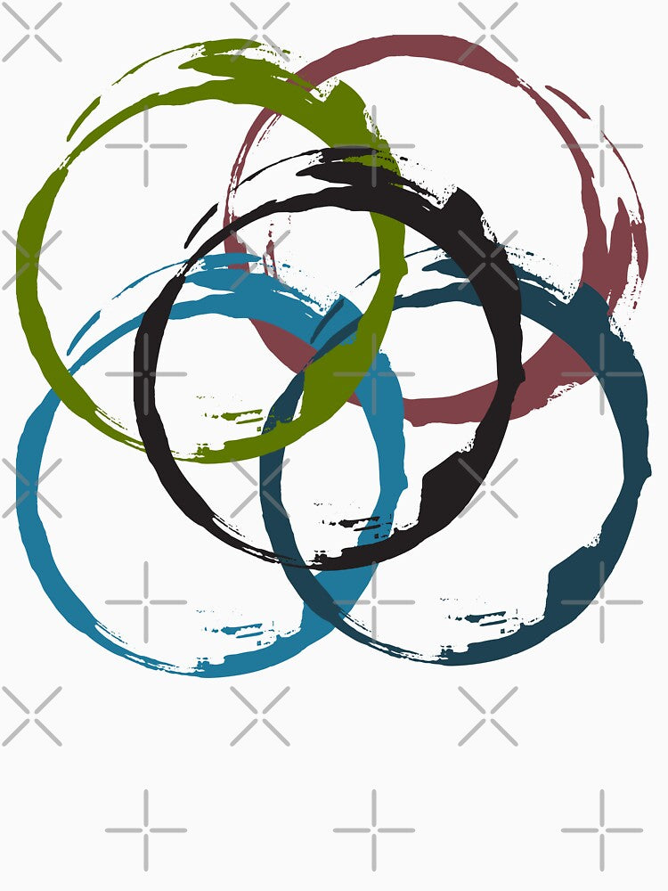 Circle life Colorful Patterns by Modern-Tropical