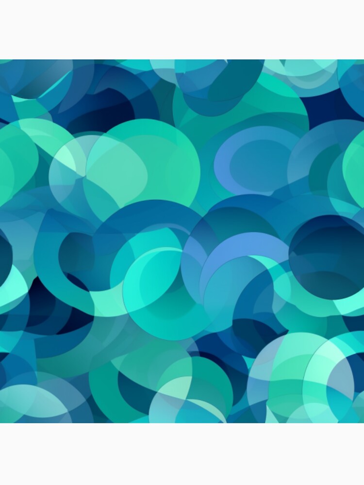 Mesmerizing Blues and Greens Seamless Pattern by Studio-Canvas