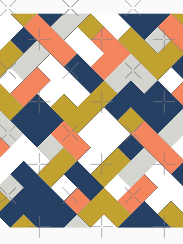Mid Century Diagonal Pattern by chntl-shop