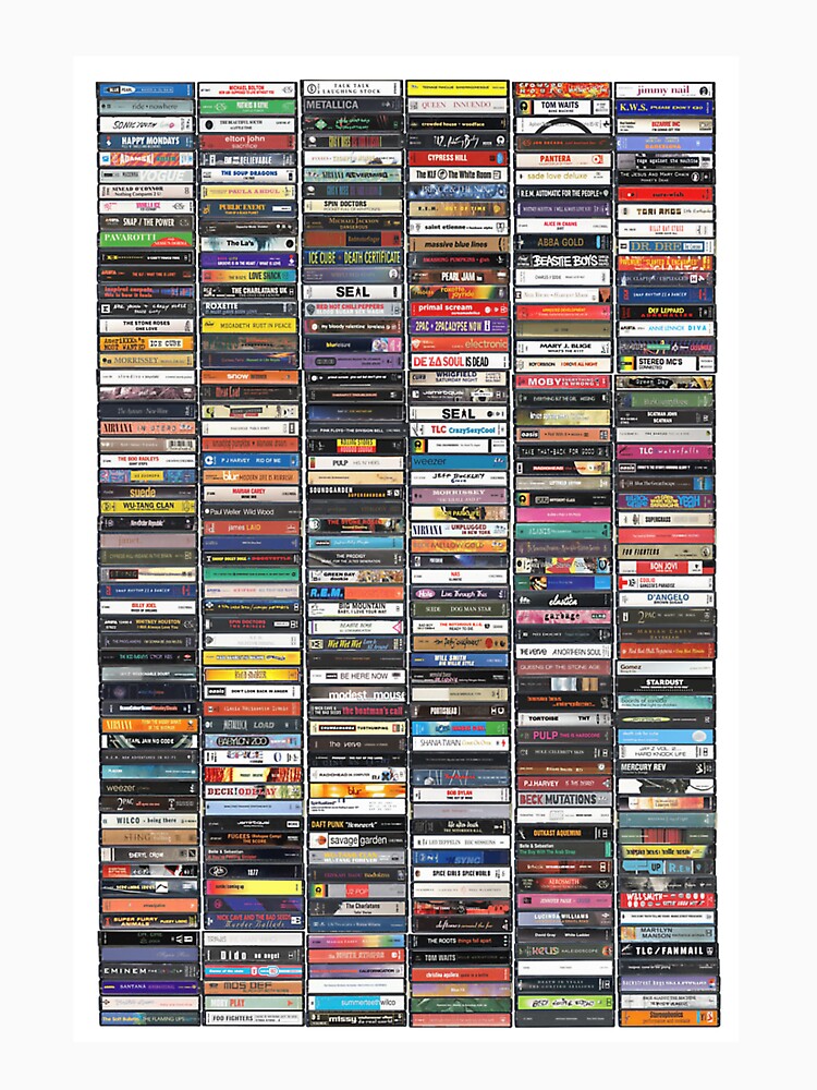 Greatest Albums Of The 1990S - Ultimate '90S Print by MagaliKris Unisex , , , Long Sleeve Tee