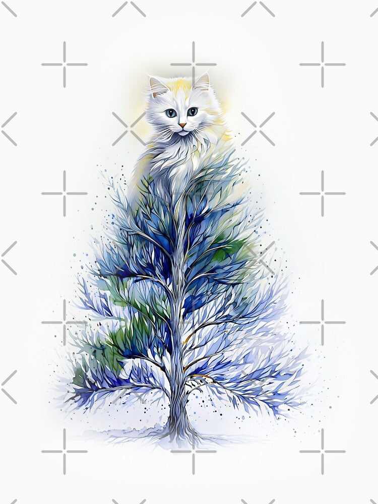 The Cat Tree | Cat Art | Psychedelic Art by UnhingedBird