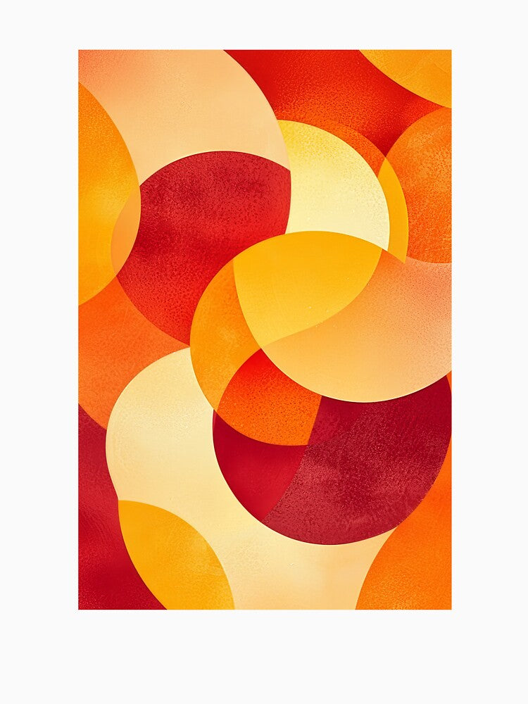 Vibrant Abstract Overlapping Circles 2 by SparroCreative
