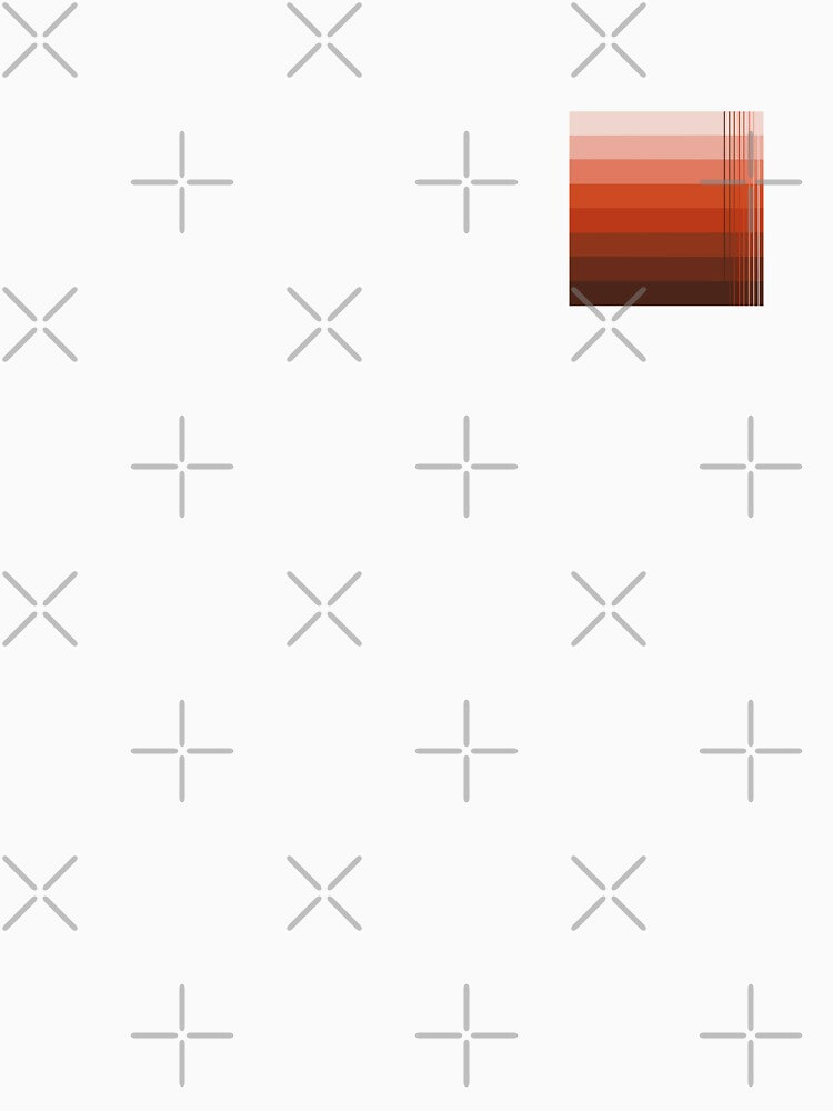 Simple design from shades of light red to dark brown by Cherevan Unisex , , , Long Sleeve Tee
