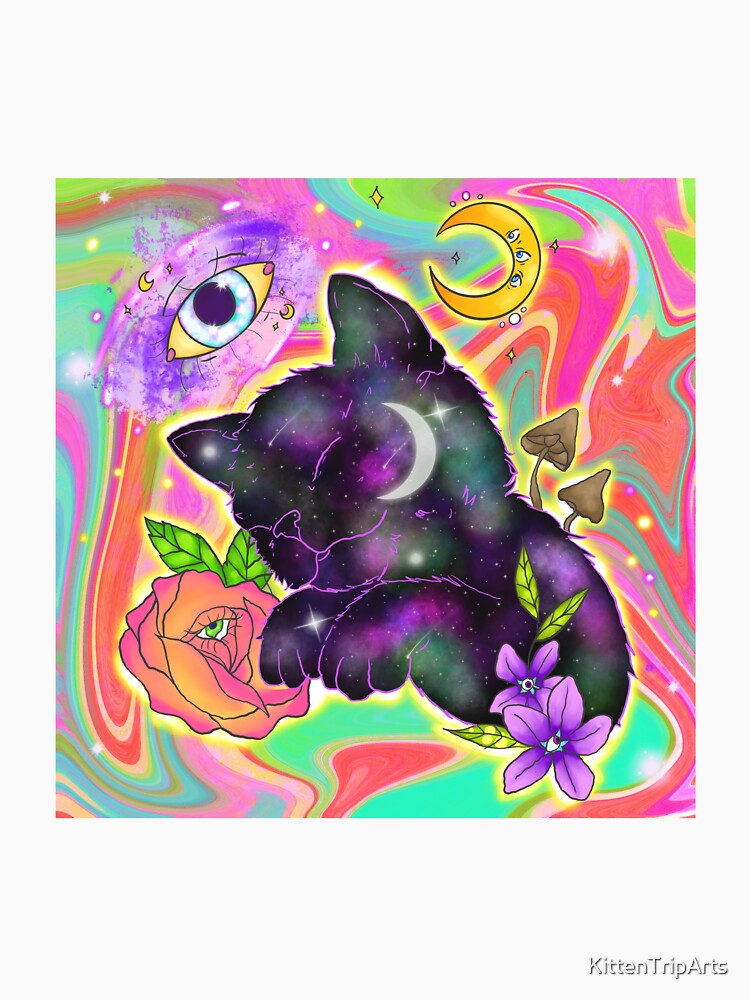 Sleepy kitty sky by KittenTripArts