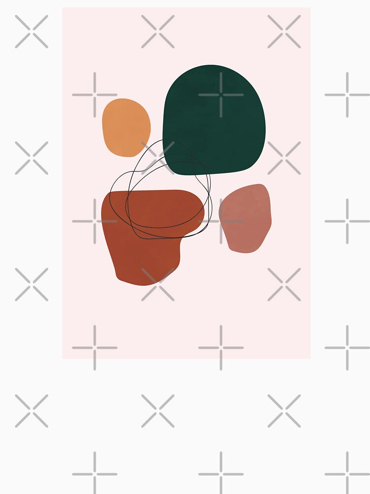 Abstract Shapes, Scandinavian Wall Art 2 by technicolorable_art