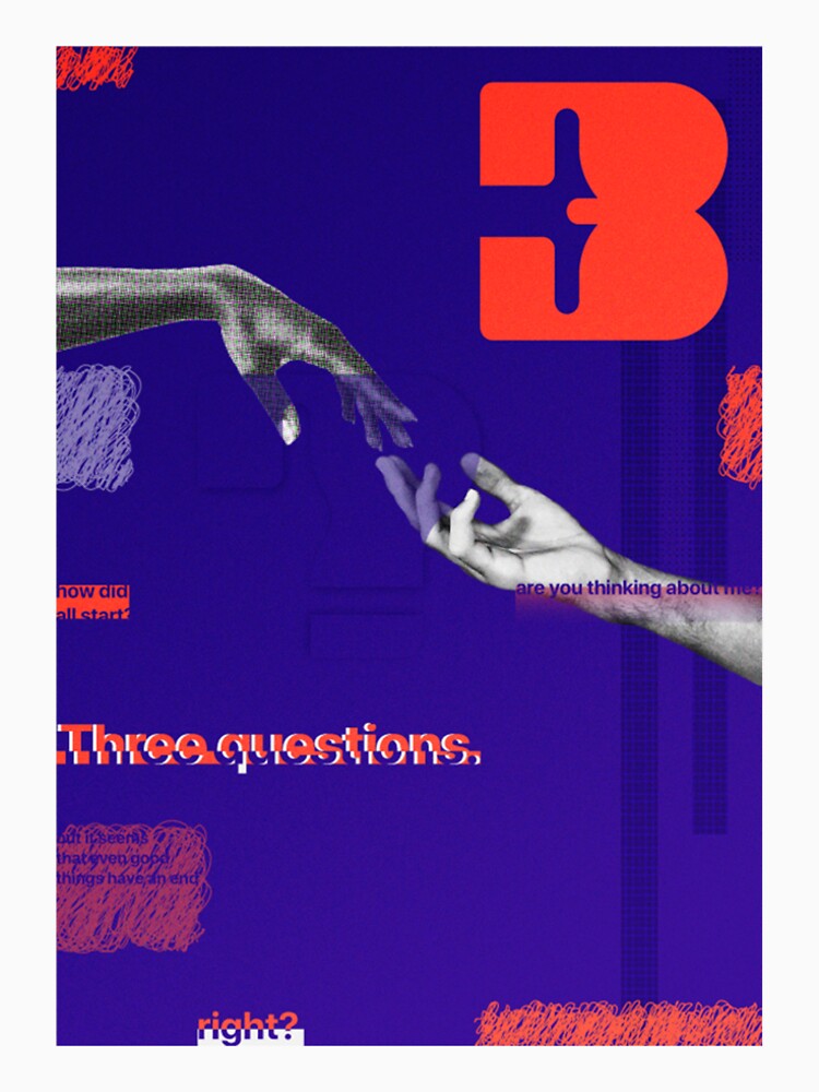 Three Questions Premium Design by sbantucasian Unisex , , , Long Sleeve Tee