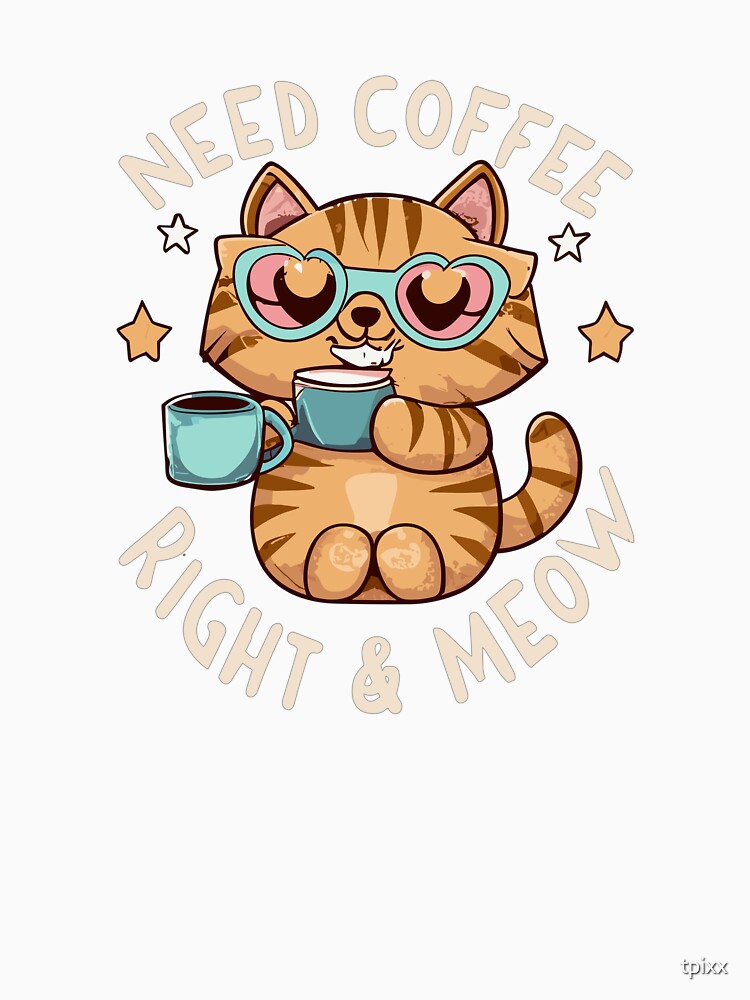 Coffee Lovers Cartoon 04 by tpixx Unisex , , , Long Sleeve Tee