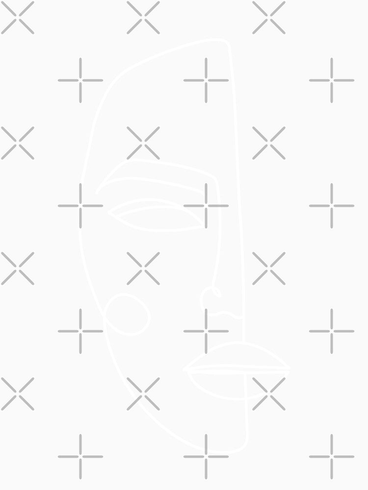 Minimalist One Line Face by Valeria-Art