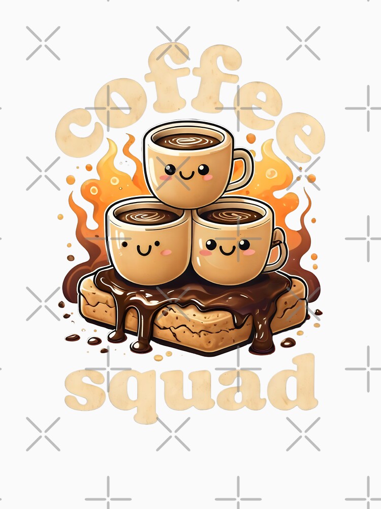 Coffee Squad by DemureArtsy Unisex , , , Long Sleeve Tee