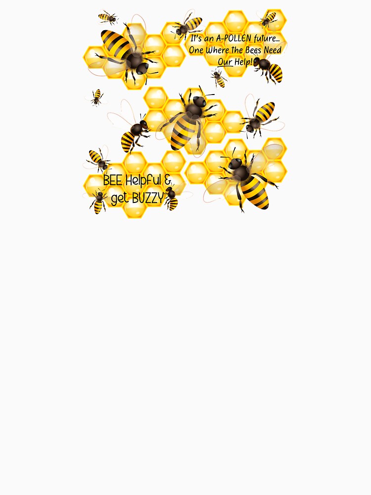 Needy Bee Puns! (On Black) by PawsitiveMum Unisex , , , Long Sleeve Tee