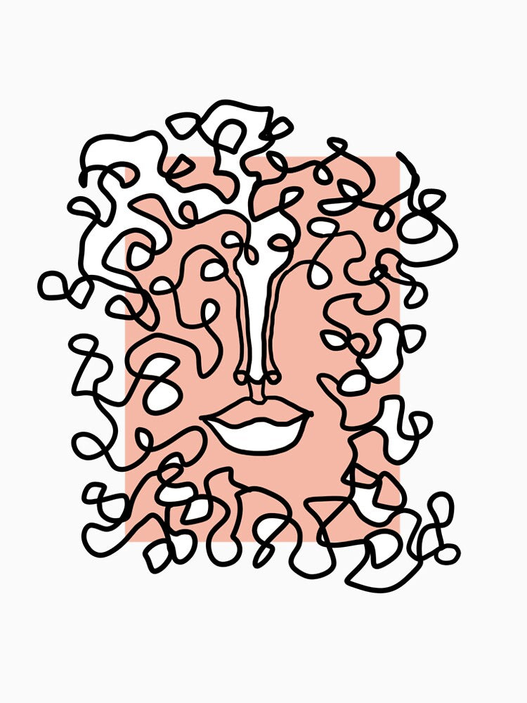 Abstract Portrait - Line Art Face by livly-design