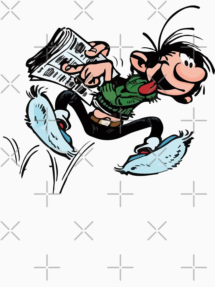 Gaston Goof Newspaper by CyberGirlz Unisex , , , Long Sleeve Tee