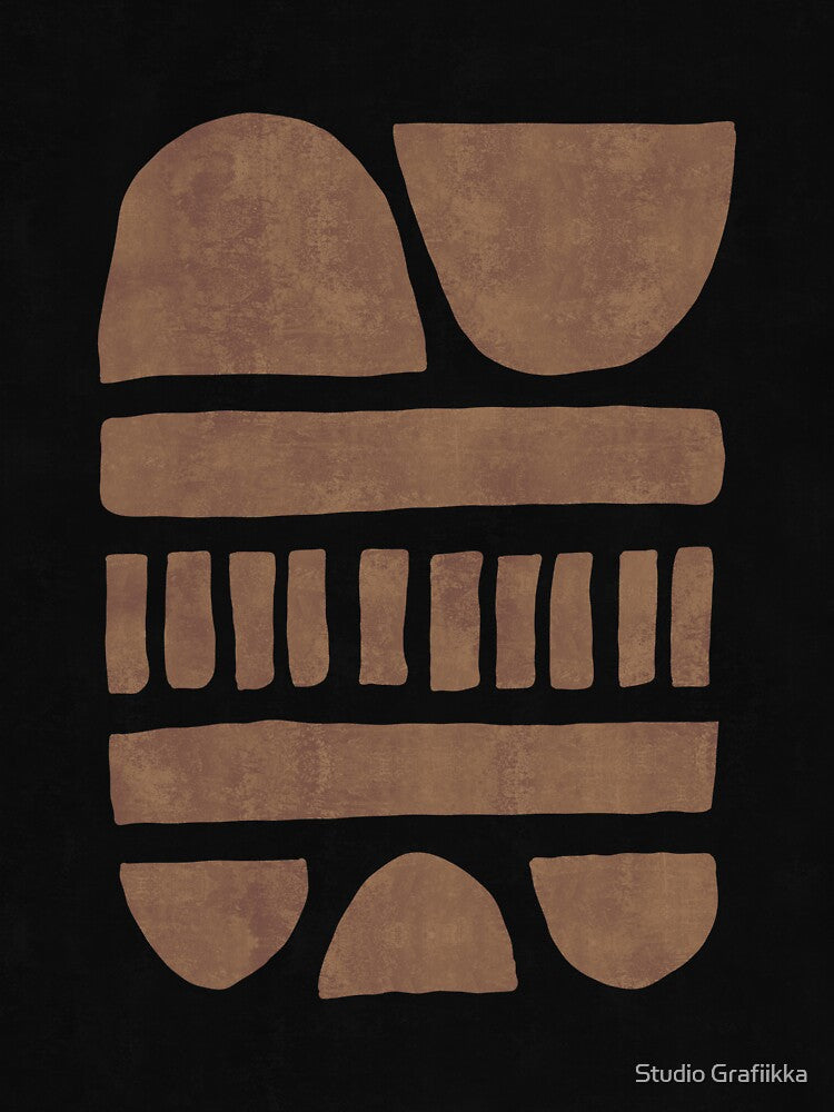 Concurrence 01 - Copper - Minimal - Abstract - Mid Century Modern Art by Studio Grafiikka
