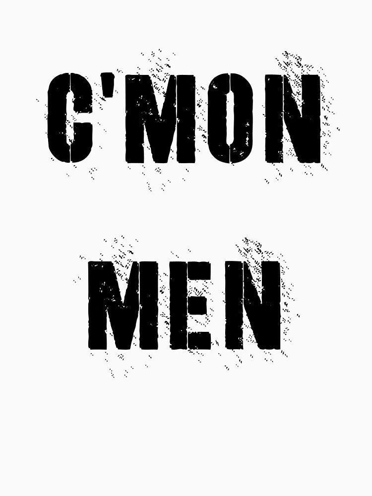 Cmon Man - Funny Football Essential Ultra Soft Men Women Unisex Cotton T Shirt, Crew Neck Short Sleeve Adult Tee by Midouguechi