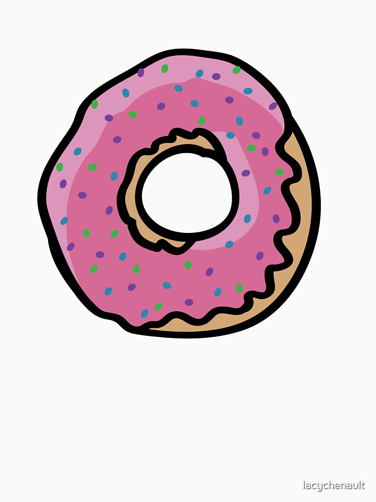 Pink Donuts by lacychenault Unisex , , , Long Sleeve Tee