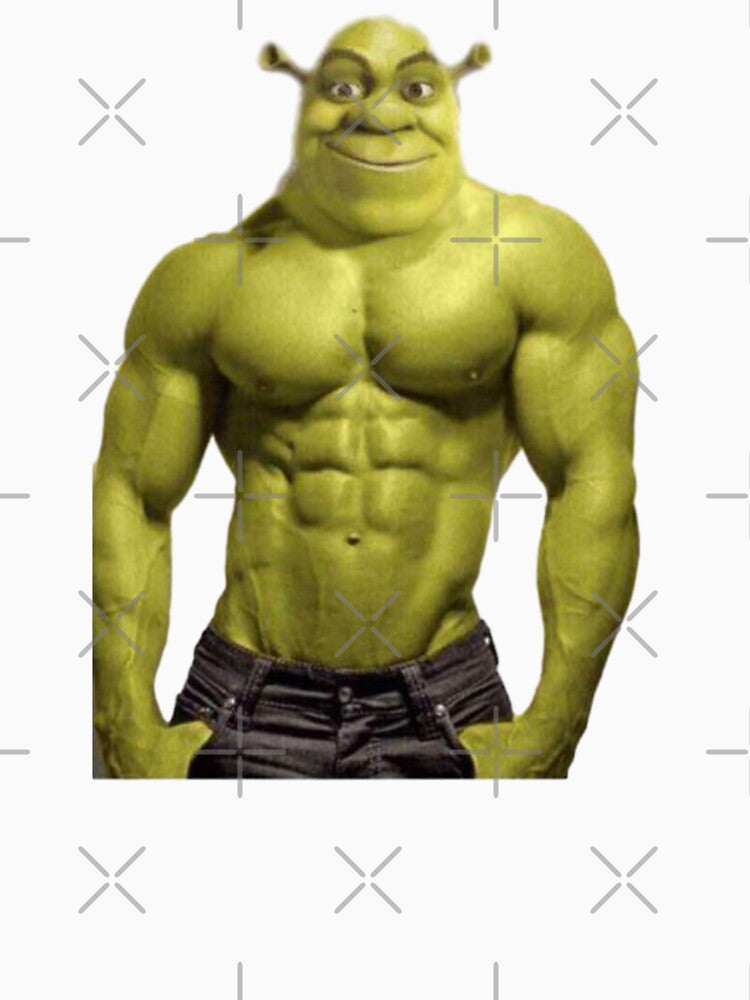 buff shrek by HellbenderCo Unisex , , , Long Sleeve Tee