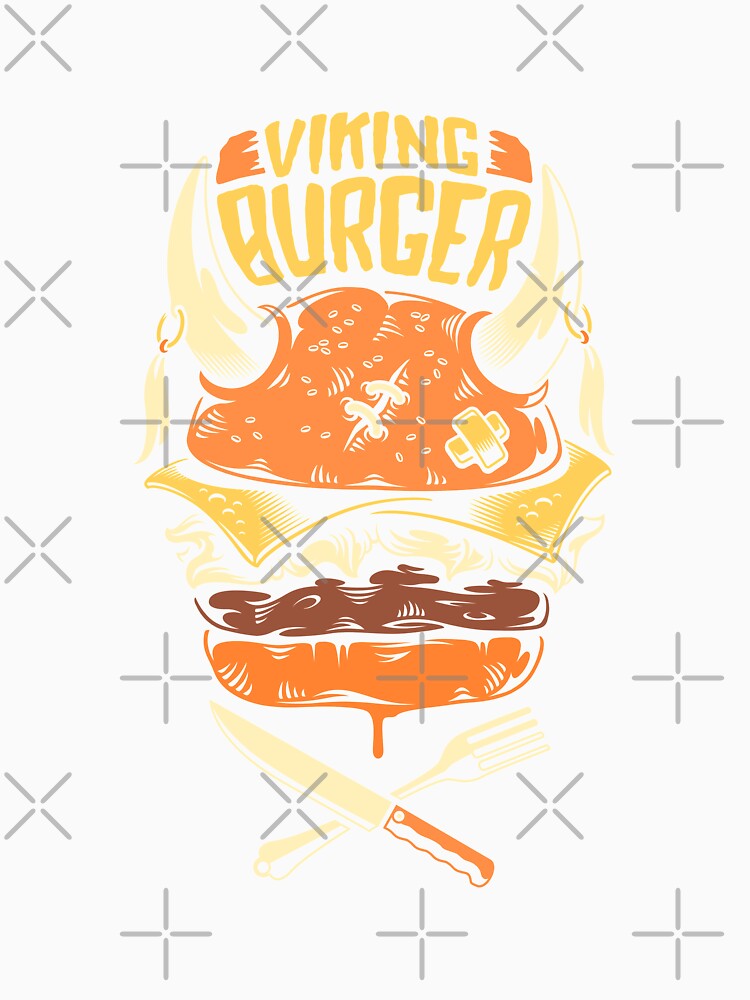 Viking Burger - Viking Lover by Studio Six Unisex , , , Long Sleeve Tee