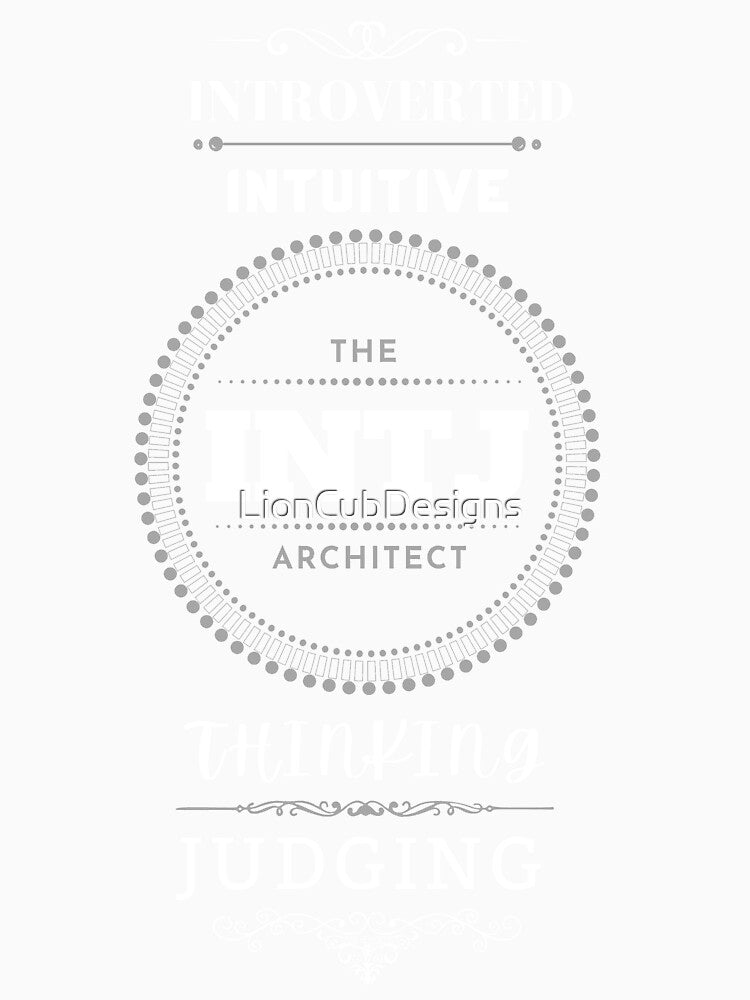MBTI- The INTJ Architect by LionCubDesigns Unisex , , , Long Sleeve Tee