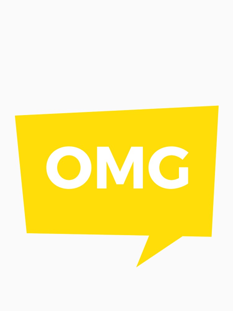 OMG OH My GOD Yellow Novelty Design by popotamfriends Unisex , , , Long Sleeve Tee