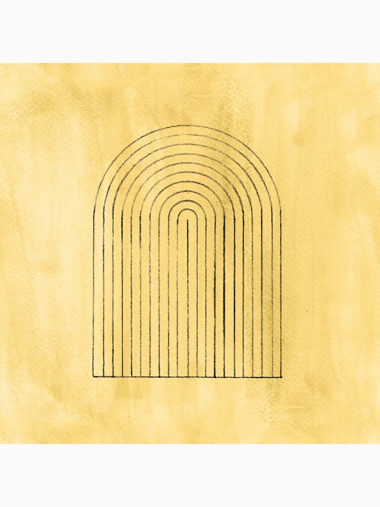 Mustard mid century arch by WhalesWay